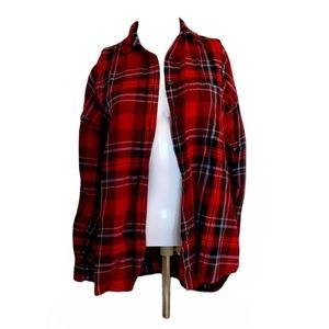 Old Navy flannel petite small “the boyfriend shirt”